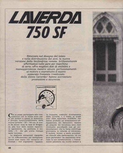Advertising test moto laverda - advertising,