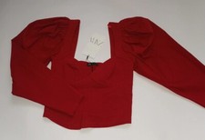 Zara womens ladies deep red