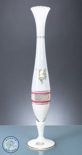 Murano opaline glass vase - murano,