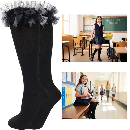 Knee high school socks girls - high,