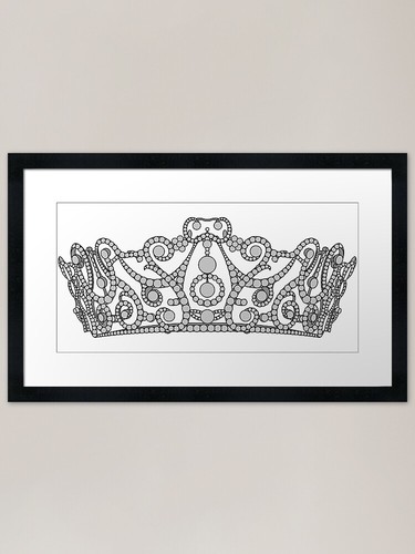 Delhi durbar tiara - delhi, framed