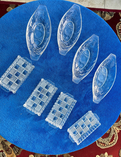 Vintage french glass dishes - french,