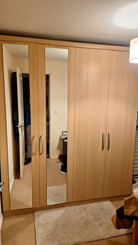 Freestanding light wood door - freestanding,