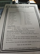 Leyton Orient V West Ham SJFC 90/91