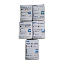 Nexus Test Strips 50-Pack X5 Boxes 250 Strips Blood Glucose Test Diabetic Test