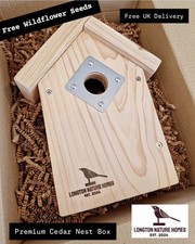 Cedar BIRD BOX.  Strong Wooden