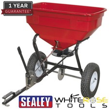  Sealey Broadcast Spreader 57kg Tow Behind Steel Frame Garden