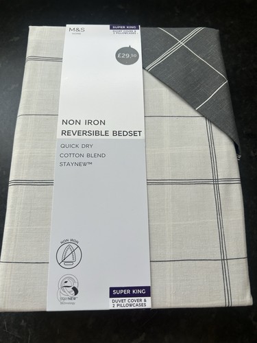 Non iron reversible - m&s, bed