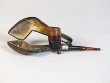 Antique Smoking Pipe With Case