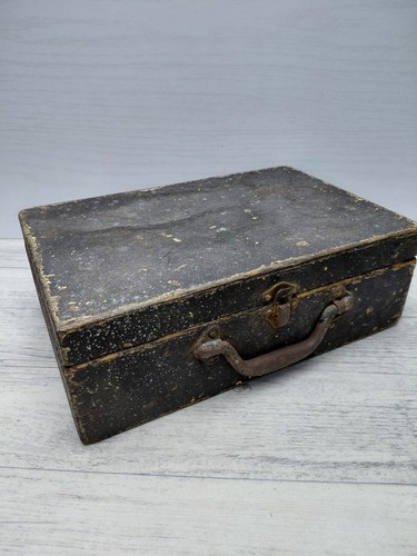 Antique wooden deed box case - wooden,
