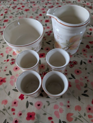 Wedgewood peach items - peach, as