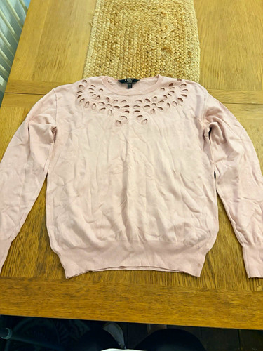 Lipsy london pink knit - london, crew
