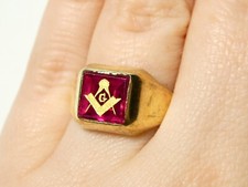 Masonic 9ct Signet Ring