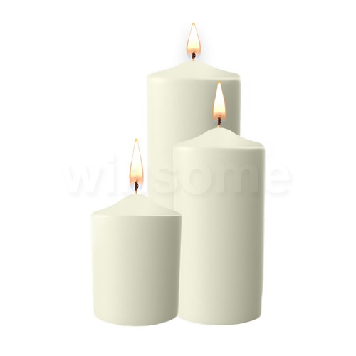 Unscented church pillar - unscented,