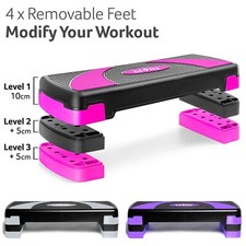 Adjustable aerobic stepper non - adjustable,