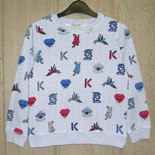 Kenzo boys grey all over - boys, print