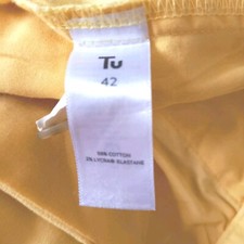 TU Sainsbury Men's Canary Yellow Stretch Chino Cotton 4 Pocket Shorts Size 42