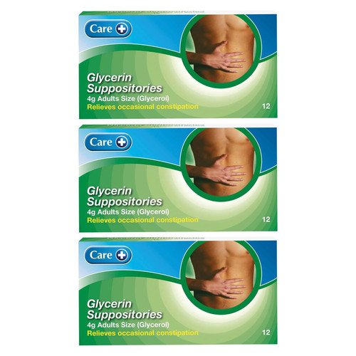 Care glycerin suppositories - suppositories, 12