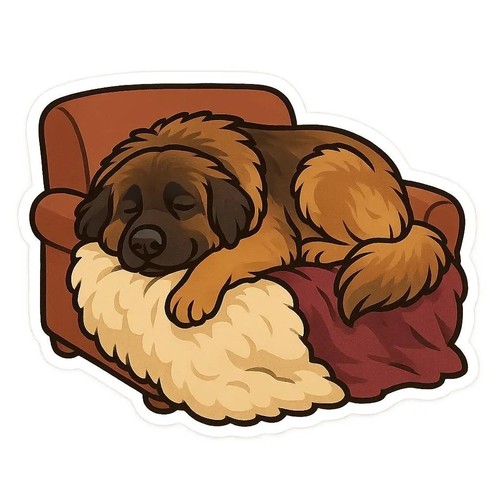 Sticker leonberger dog - leonberger, car