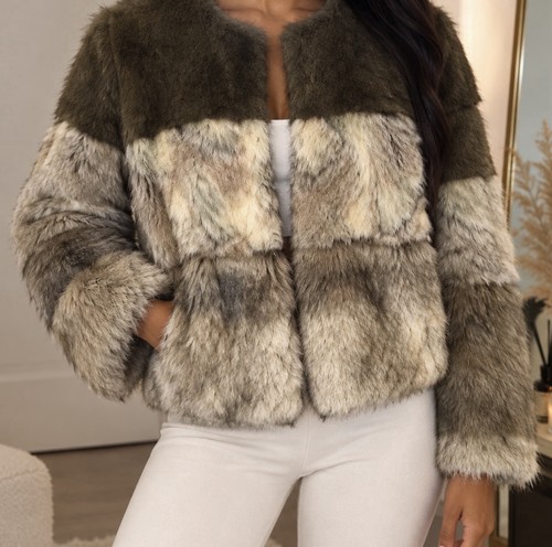 Zara women faux fur coat - zara,