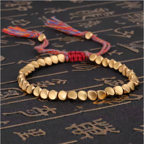 Handmade tibetan copper beads - tibetan,