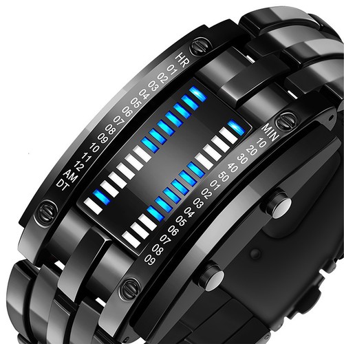Binary blue led - binary,