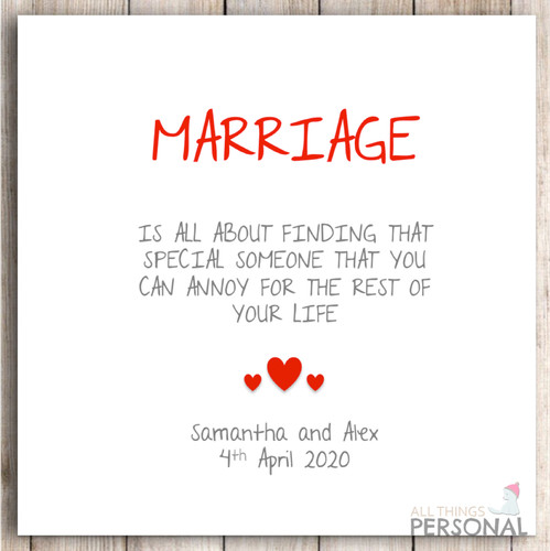 Personalised handmade wedding - handmade,