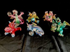 Franklin Mint Millennium Mood Dragons Complete Set Of 6 Extremely Rare COAs
