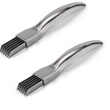 2Pcs Kitchen Stainless Scallion Spring Onion Vegetable Shredder Slicer Cutter