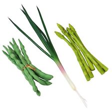 Real Touch Artificial Beans and Onion - Fake Fruit Vegetable Greens Kitchen Prop
