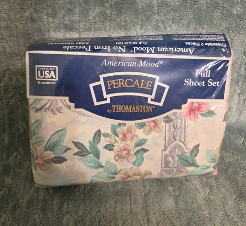 Thomaston percale full sheet - percale,