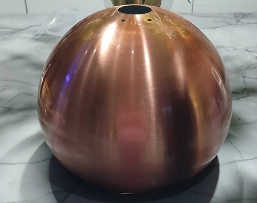 Brushed copper with - brushed, mid