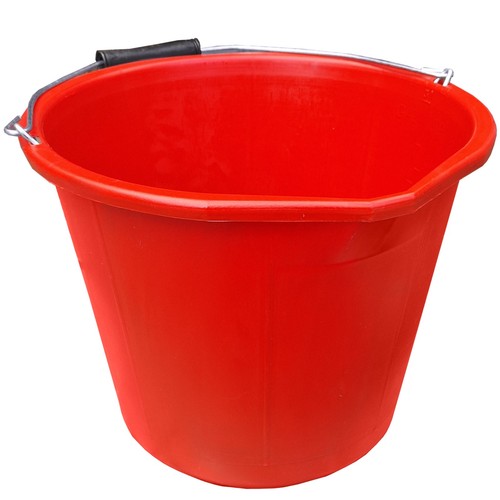 Red bucket gallon - red,