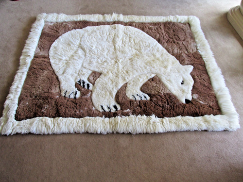 100 alpaca fur polar bear - polar, rug