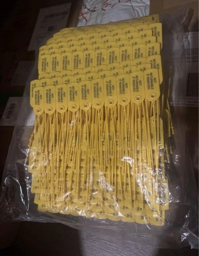 100x 25cm yellow numbered - yellow,