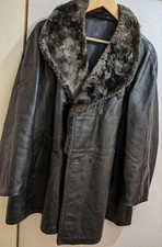 Swedish army leather coat