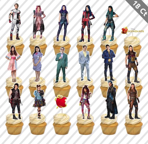 Descendants cupcake topper - 18,