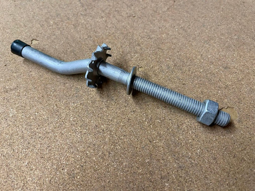 Cranked field gate striker