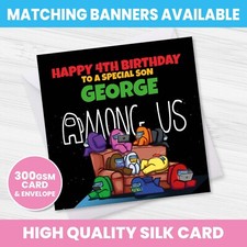 PERSONALISED AMONG US BIRTHDAY