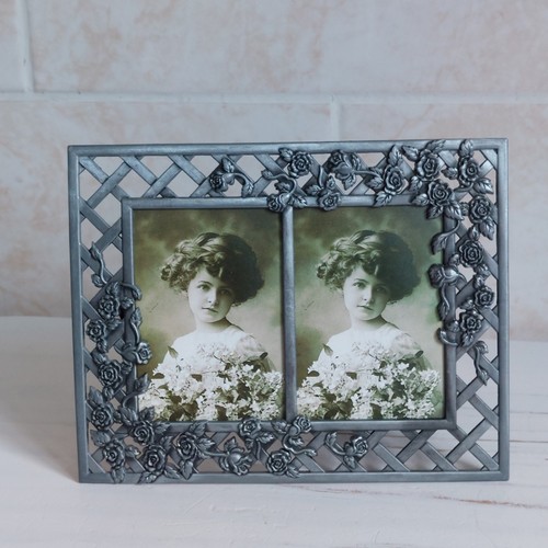 Pewter tone metal double - pewter,