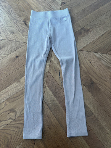 Zara beige ribbed leggings - leggings,
