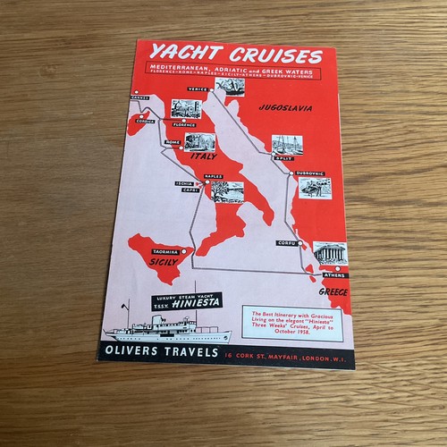 Yacht cruises 1958 - cruises, vintage
