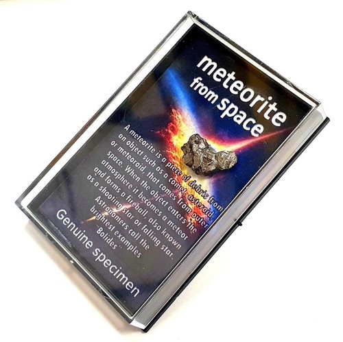 Authentic meteorite display - meteorite,