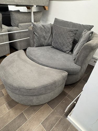 Dfs grey cuddle chair - grey,