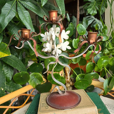 Vintage metal candlestick