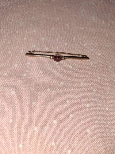 Antique 9ct rose gold garnet