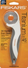 Fiskars Titanium Comfort Rotary Cutter 45mm- - 01005828
