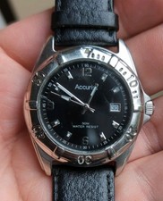 Accurist Men’s Quartz Watch BU012 Date Dial Silver Tone Bracelet Working 40mm