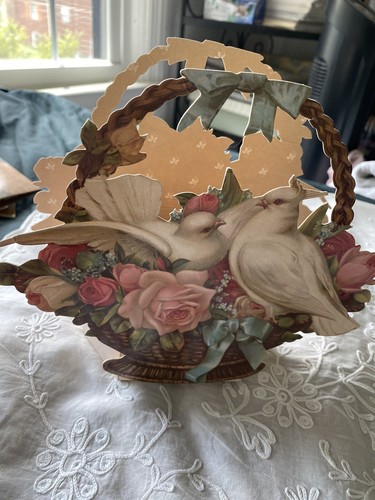 Doves basket gift box or - doves-in-a-basket,