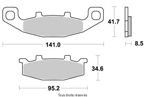 Set front brake pads - set,